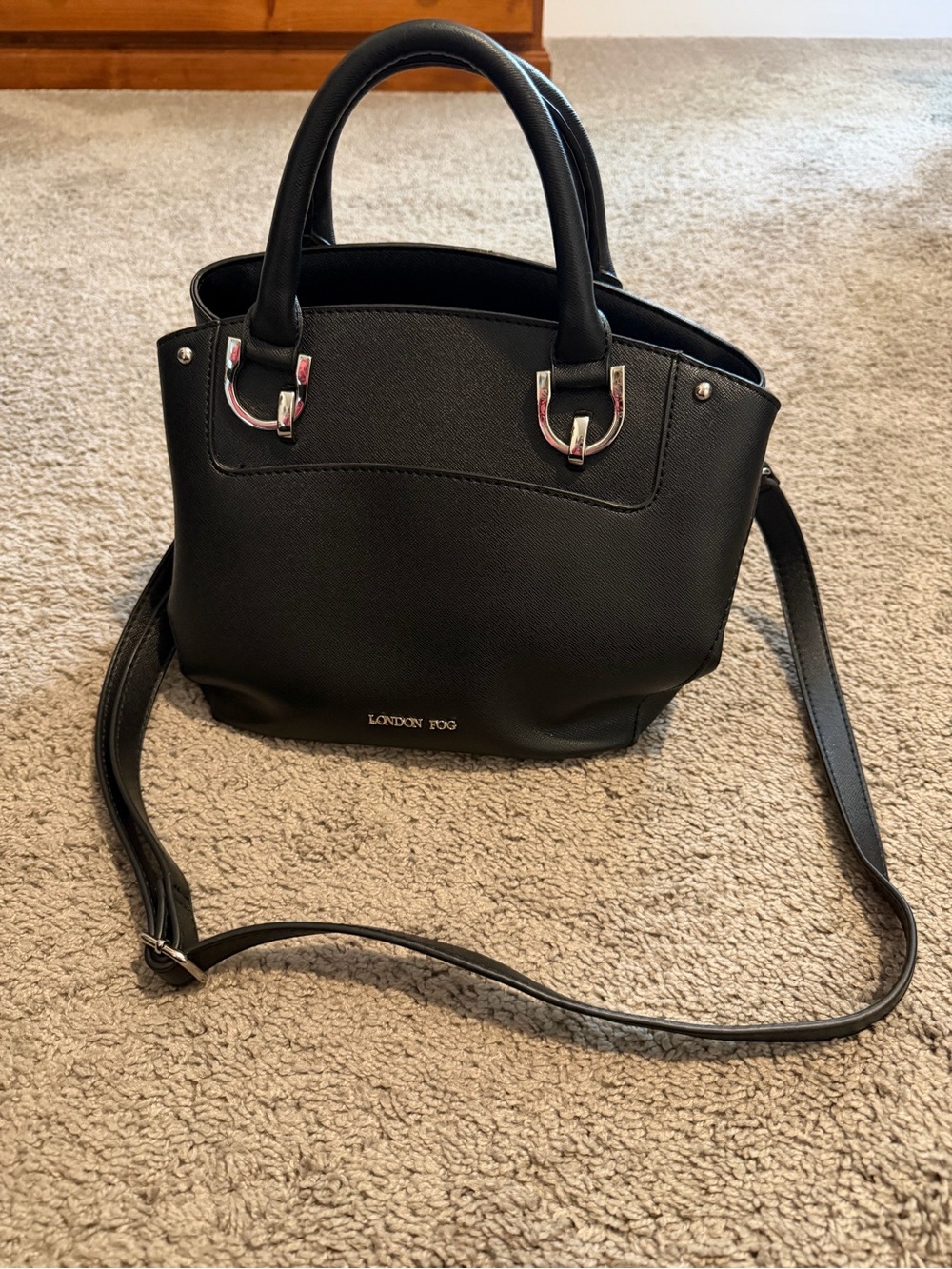 London Fog Black Shoulder Bag